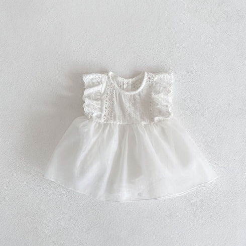 Lace Mesh Hark Skirt Cotton Sleeveless Jumpsuit Climbing Jacket