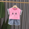 Children's summer suit short sleeve two-piece set