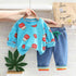 Children's Spring and Autumn Wei Yi Long Sleeve T-shirt Set