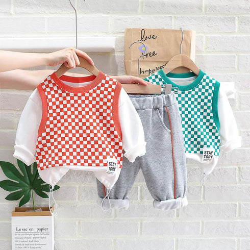 Spring and Autumn Children's Sweatwear Pants Set