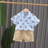 Children's summer boys short sleeve shorts suit