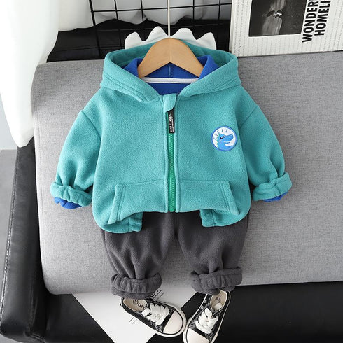 Autumn and winter boys long sleeve two-piece
