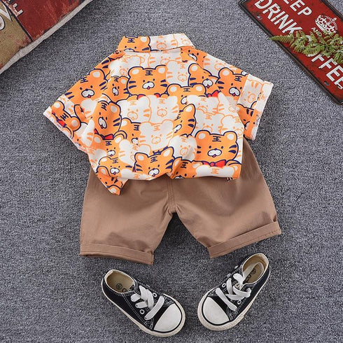 Children's Short Sleeve Suit Summer