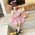 Girls New Short Sleeve Skirt Suit Girls Pleated Skirt Academy Style Princess Suit