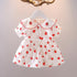 Baby Girl Dress 2022 Summer New Girl Strawberry Embroidered Dress