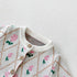 Small flower diamond rose ha coat two-piece jacket