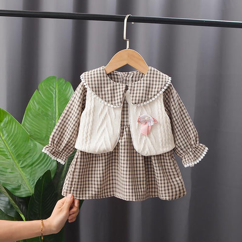 Girl's Jeans Set Three-Piece Set