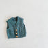 Baby Joker Cardigan Cotton Yarn Knitted Diamond Vest Jacket
