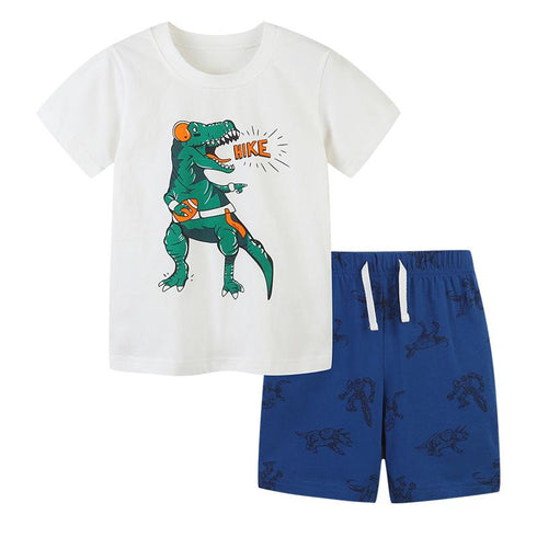 Summer Boys Tyrannosaurus Rex Short Sleeve Set