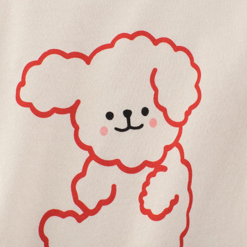 Summer girl short sleeve puppy