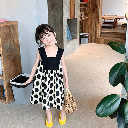 Children's Dot Contrast Dress