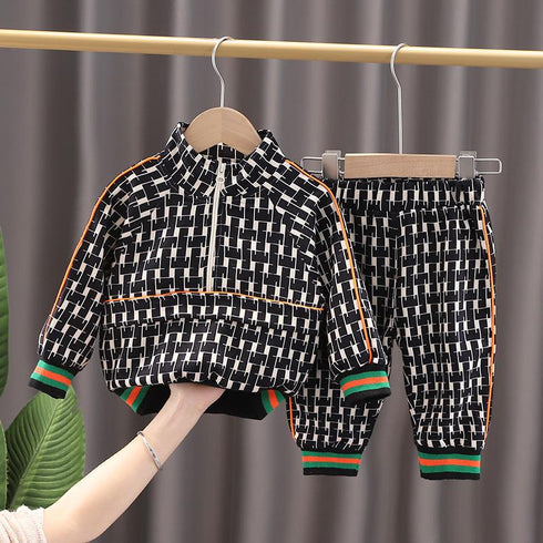 Children's Wei Yi Suit Spring and Autumn Two-Piece Set