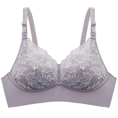 Modal mulberry silk ring-free lace buckle breast bra