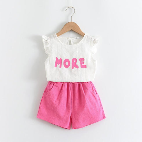 Girls Summer Tee Shorts Set