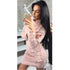 Turtleneck Long Sleeve Sweater Dress