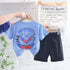 Boys summer suit short sleeve shorts two-piece set