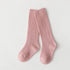 Multicolor children's socks double needle vertical stripes middle stockings baby socks solid color sports socks