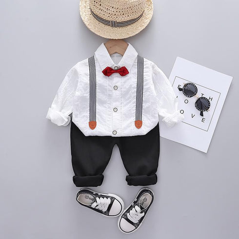 Boys spring and autumn suit two-piece set