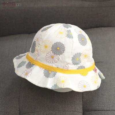 Girl's Thin Flower Fisherman Hat, Circumference 18-22 in