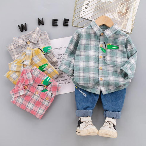 Boys suit long sleeve two-piece set