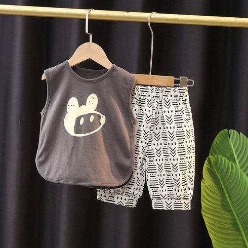 Boy's vest set two-piece set