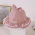 Children's Bow Sun Hat in Spring and Summer, Circumference 19 in
