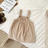 Corduroy Strap Dress Bear Princess Dress