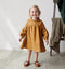 Girl's Cotton and Hemp Long Sleeve Dress