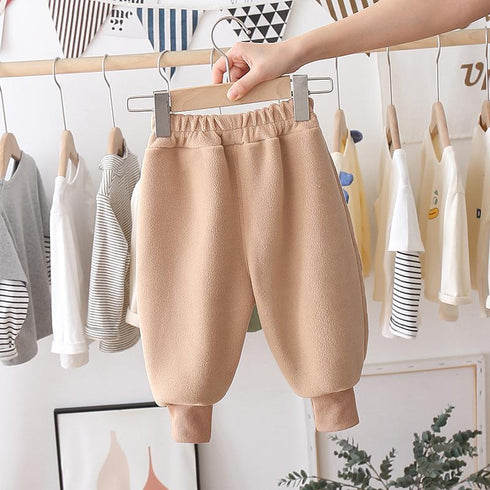 Winter velvet loose sports pants