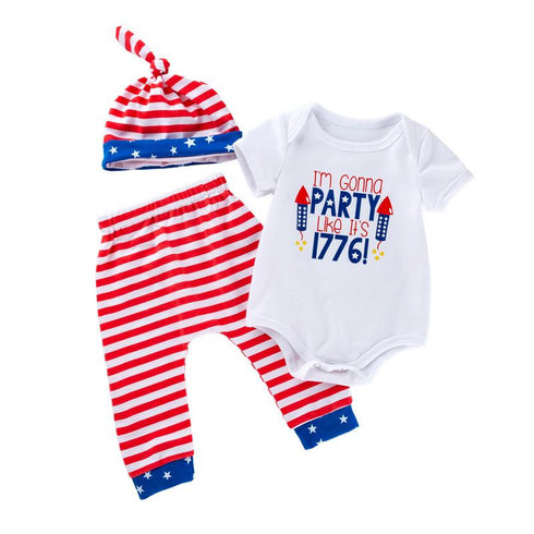 Summer Independence Day Baby Boy Suit