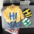 Spring and Autumn Children's Hoodie Two-Piece Set
