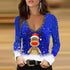 Christmas Long Sleeve Slim Shirt