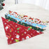 Christmas small, medium and large dog dog cat triangle saliva towel pet supplies