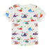 Summer Boys Helicopter Printed Short Sleeve