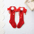 Christmas Socks Bow Thickened Wool Baby Socks Medium Socks