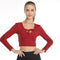 Women's Breathable and Moisture-absorbing Sports Long Sleeve Sexy Bow Yoga Tank Top
