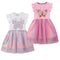 Butterfly Bead Girl Dress Spring And Summer New Foreign Style Girl Children's Short Sleeve Gauze Skirt