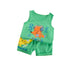 Summer boy vest two-piece set