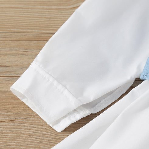 Girl's White Simple Dress