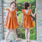 Summer New Children's Wear Dress Bow Girl Flying Sleeve Children's Dress