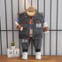 Boys spring and autumn suit set of three