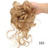 Synthetic bun wig fluffy hair ring ball head
