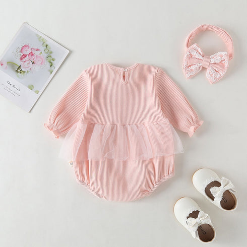 Baby Girl Long Sleeve Jumpsuit
