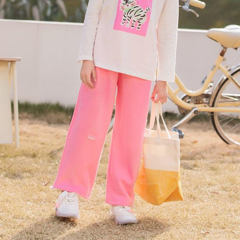 Spring and Autumn Girls' Leisure Sports Pants Spring Loose Wear Pants