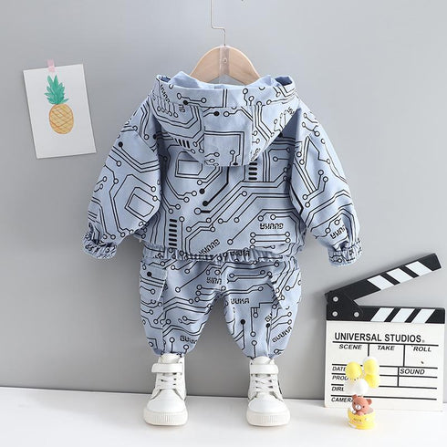 Spring and Autumn Children's Long Sleeve Two-Piece Set