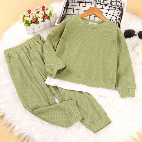 Boys and Girls Suit Casual Sportswear Two-piece Set