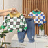 Spring and Autumn Boys Long Sleeve Pants Two-Piece Set