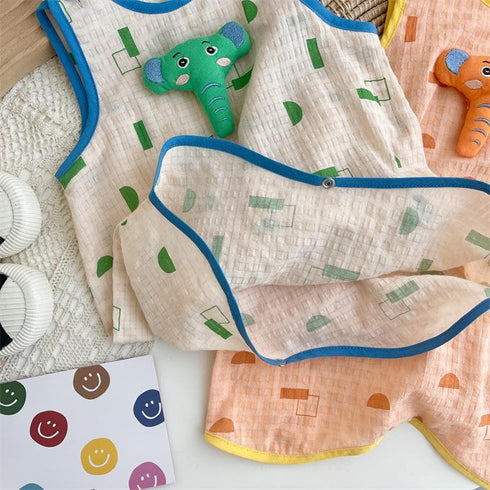 Summer New Baby Boy Cartoon Jumpsuit Boy Climbing Suit Ha Cute Fashion