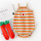 Cute Multicolor Wings Sunflower Knitted Stripe Sling Climbing Suit