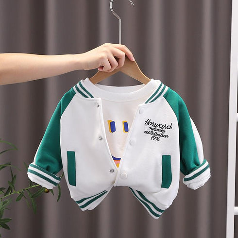 Kids Casual Baseball Jacket Jacket